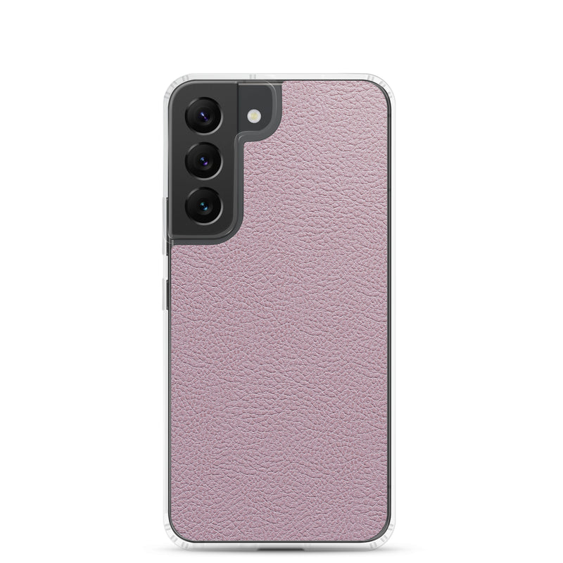 Load image into Gallery viewer, Candy Pink Leather Samsung Clear Thin Case CREATIVETECH
