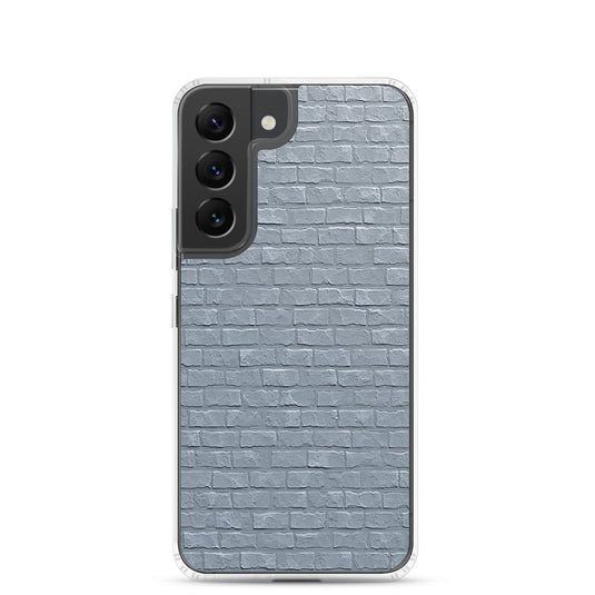 White Grey Brick Stone Samsung Clear Thin Case CREATIVETECH