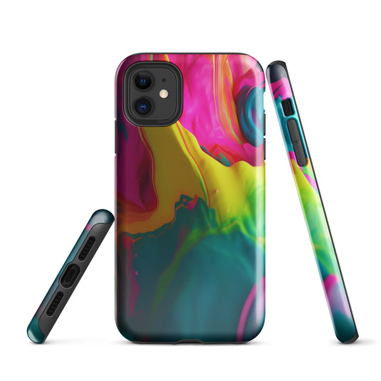 Pride Colorful Paint iPhone Case Hardshell 3D Wrap Thermal CREATIVETECH