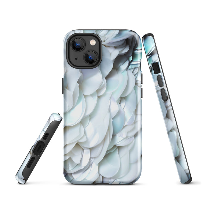 Tender White Pearl Shell iPhone Case Hardshell 3D Wrap Thermal CREATIVETECH