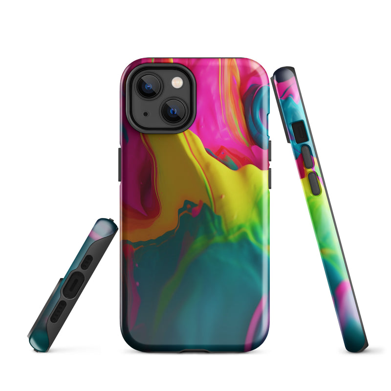 Load image into Gallery viewer, Pride Colorful Paint iPhone Case Hardshell 3D Wrap Thermal CREATIVETECH
