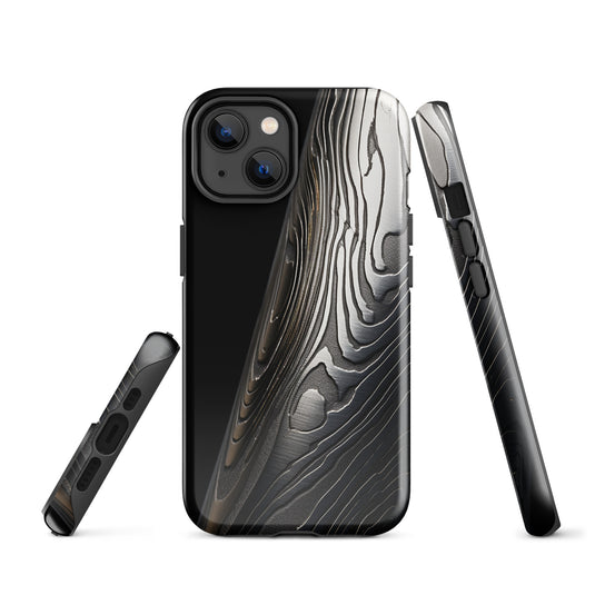 Damascus Steel Blade  iPhone Case Hardshell 3D Wrap Thermal Double Layer