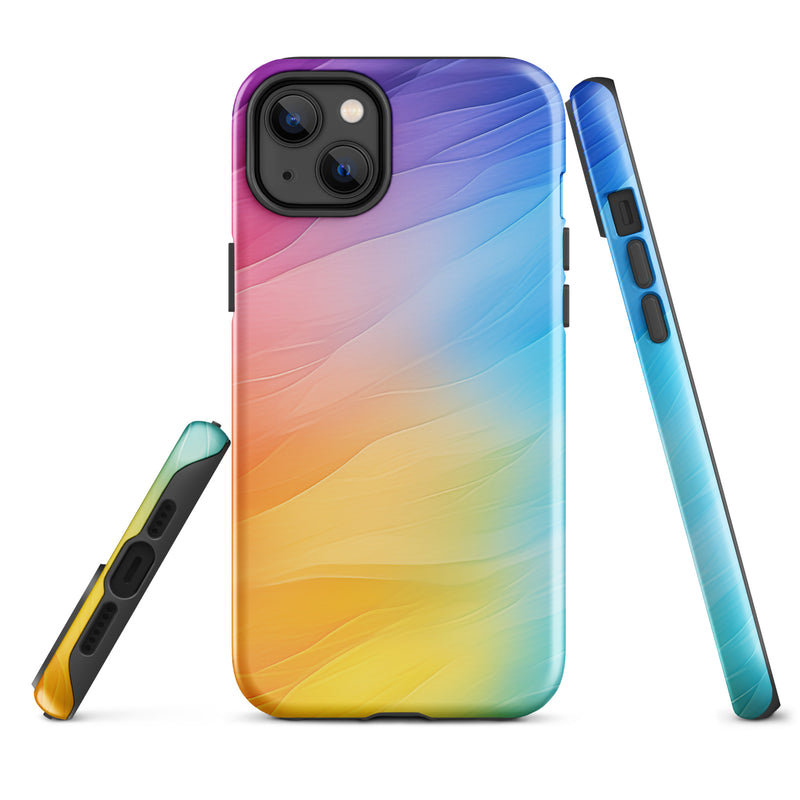 Load image into Gallery viewer, Soft Pride Colors iPhone Case Hardshell 3D Wrap Thermal CREATIVETECH
