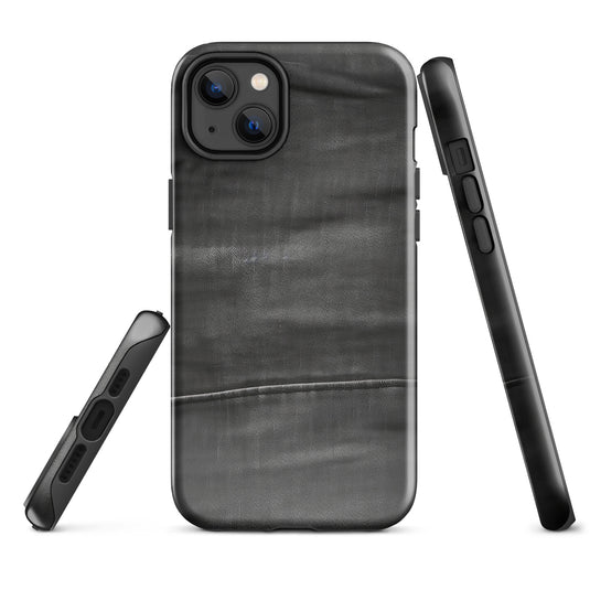 Dark Grey Denim Cloth iPhone Case Hardshell 3D Wrap Thermal CREATIVETECH