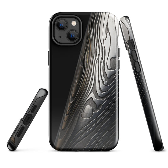 Damascus Steel Blade  iPhone Case Hardshell 3D Wrap Thermal Double Layer
