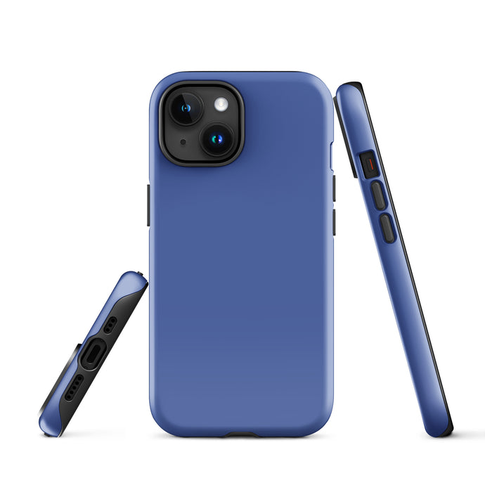 Marine Blue iPhone Case Hardshell 3D Wrap Thermal Plain Color CREATIVETECH