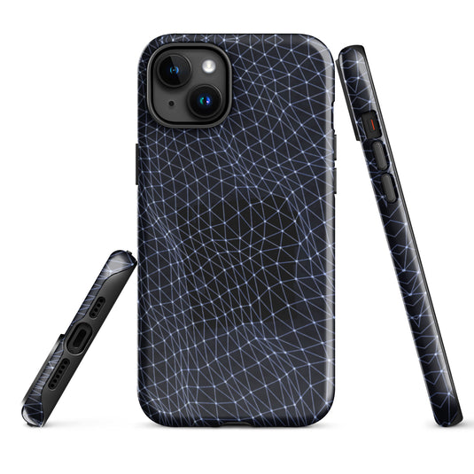 Dark Polygon iPhone Case Hardshell 3D Wrap Thermal Double Layer CREATIVETECH