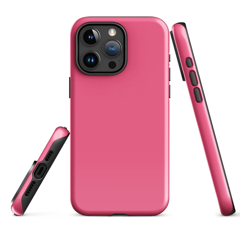 Load image into Gallery viewer, Brink Pink iPhone Case Hardshell 3D Wrap Thermal Plain Color CREATIVETECH
