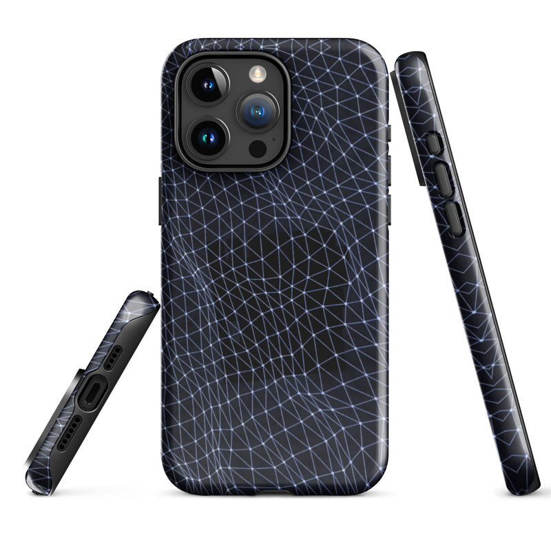 Load image into Gallery viewer, Dark Polygon iPhone Case Hardshell 3D Wrap Thermal Double Layer CREATIVETECH
