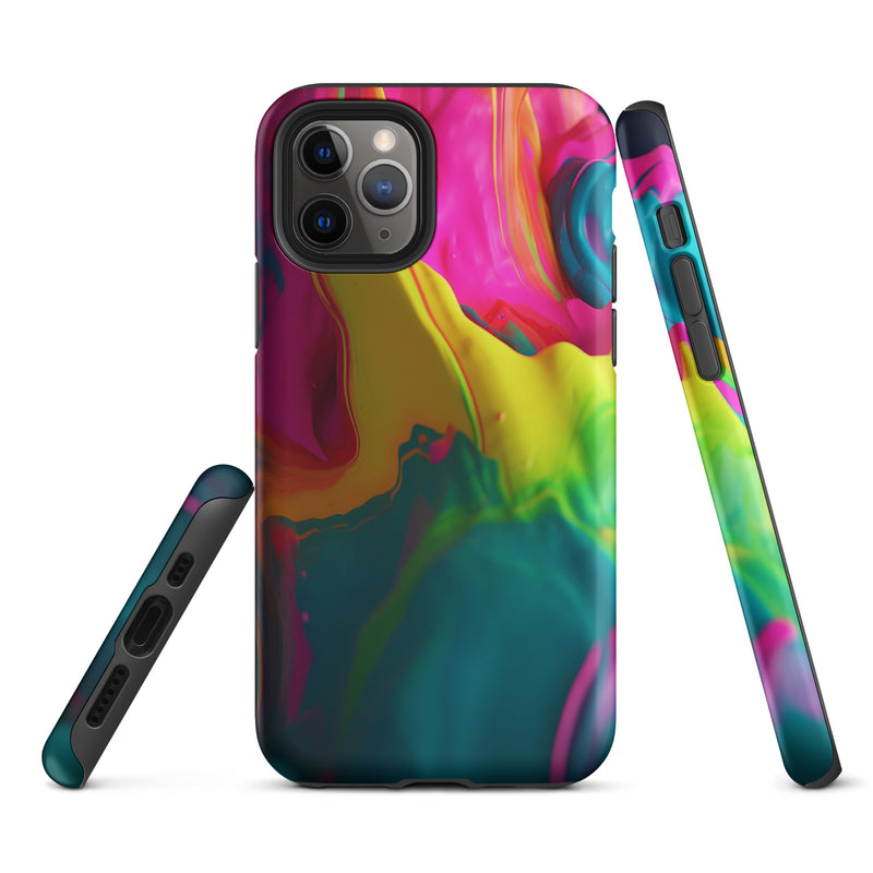 Load image into Gallery viewer, Pride Colorful Paint iPhone Case Hardshell 3D Wrap Thermal CREATIVETECH

