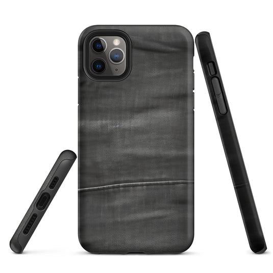 Dark Grey Denim Cloth iPhone Case Hardshell 3D Wrap Thermal CREATIVETECH