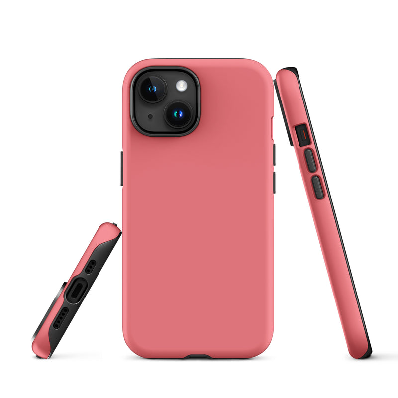 Load image into Gallery viewer, Frolly Red Pink iPhone Case Hardshell 3D Wrap Thermal Plain Color CREATIVETECH
