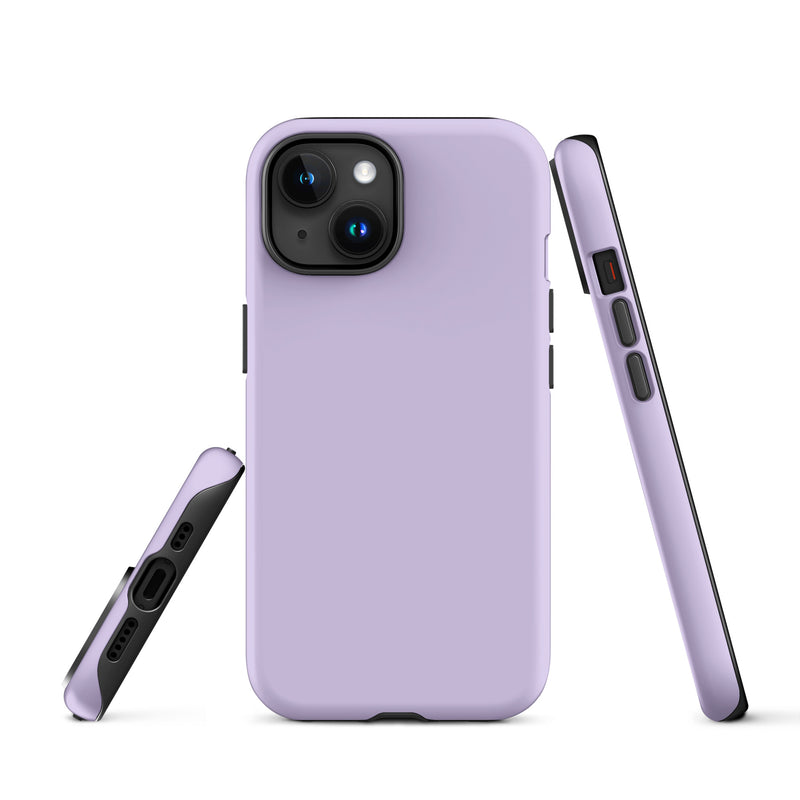 Load image into Gallery viewer, Fog Violet iPhone Case Hardshell 3D Wrap Thermal Plain Color CREATIVETECH
