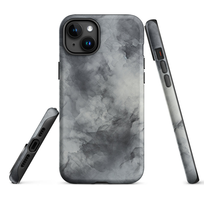 Load image into Gallery viewer, Two Tone Stone Wash Abstract Grey iPhone Case Hardshell 3D Wrap Thermal CREATIVETECH
