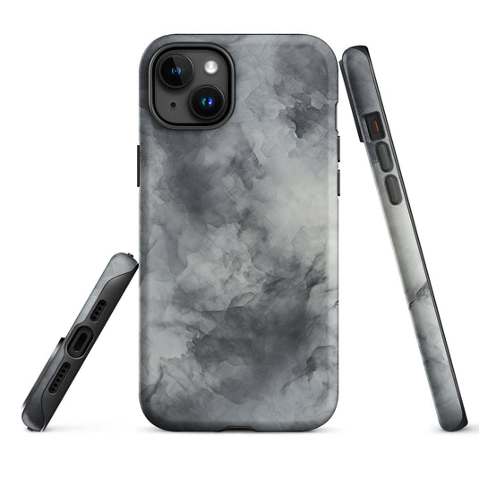 Two Tone Stone Wash Abstract Grey iPhone Case Hardshell 3D Wrap Thermal CREATIVETECH