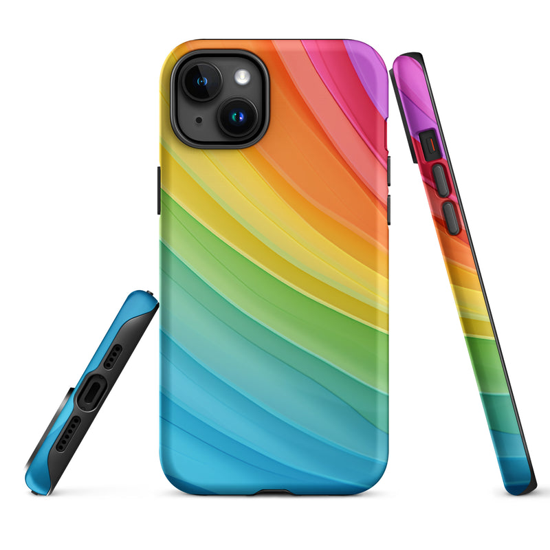 Load image into Gallery viewer, Pride Rainbow  iPhone Case Hardshell 3D Wrap Thermal Double Layer CREATIVETECH
