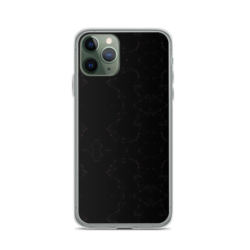 Load image into Gallery viewer, Black Pink Cyber Polygon Flexible Clear iPhone Case Bump Resistant Corners CREATIVETECH
