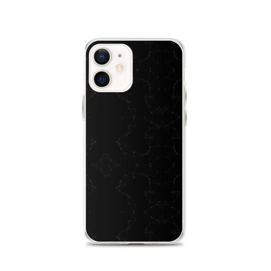 Black Pink Cyber Polygon Flexible Clear iPhone Case Bump Resistant Corners CREATIVETECH