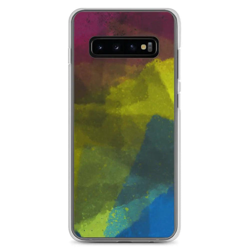 Load image into Gallery viewer, CMYK Cyan Magenta Yellow Black Industrial Watercolor Paint Brush Style Flexible Clear Samsung Case Bump Resistant Corners CREATIVETECH
