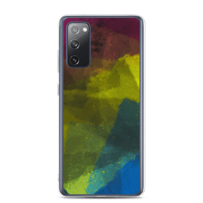 Load image into Gallery viewer, CMYK Cyan Magenta Yellow Black Industrial Watercolor Paint Brush Style Flexible Clear Samsung Case Bump Resistant Corners CREATIVETECH

