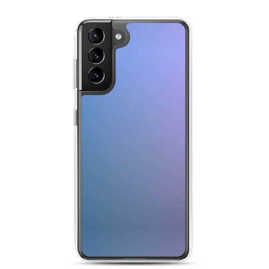 Colorful Blue Violet Screen Flexible Clear Samsung Case Bump Resistant Corners CREATIVETECH