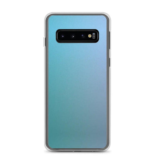 Colorful Deep Ocean Blue Flexible Clear Samsung Case Bump Resistant Corners CREATIVETECH