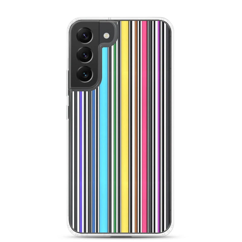 Load image into Gallery viewer, Colorful Discrete Rainbow LGBT Striped Flexible Clear Samsung Case Bump Resistant Corners CREATIVETECH
