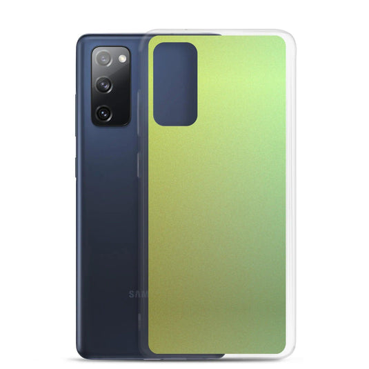 Colorful Green Yellow Screen Flexible Clear Samsung Case Bump Resistant Corners CREATIVETECH