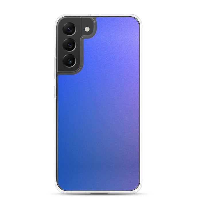 Colorful Intense Blue Violet Gradient Flexible Clear Samsung Case Bump Resistant Corners CREATIVETECH