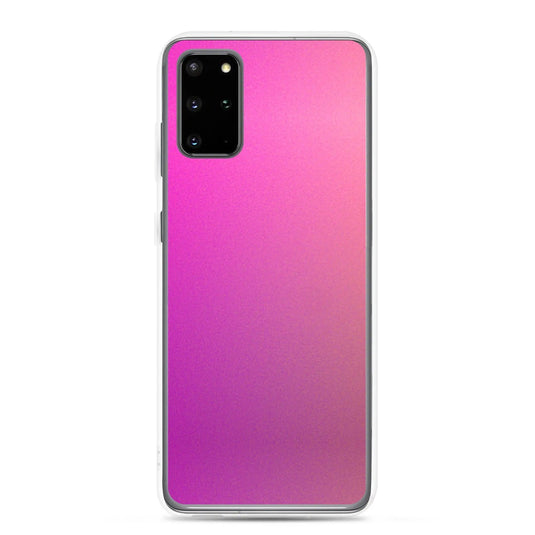 Colorful Intense Pink Gradient Flexible Clear Samsung Case Bump Resistant Corners CREATIVETECH