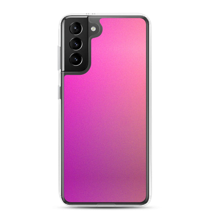 Colorful Intense Pink Gradient Flexible Clear Samsung Case Bump Resistant Corners CREATIVETECH