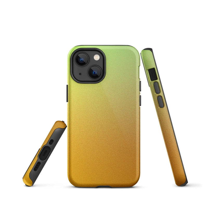 Load image into Gallery viewer, Colorful Orange Green Double Layered Impact Resistant Tough iPhone Case 3D Wrap Matte or Glossy Finish CREATIVETECH
