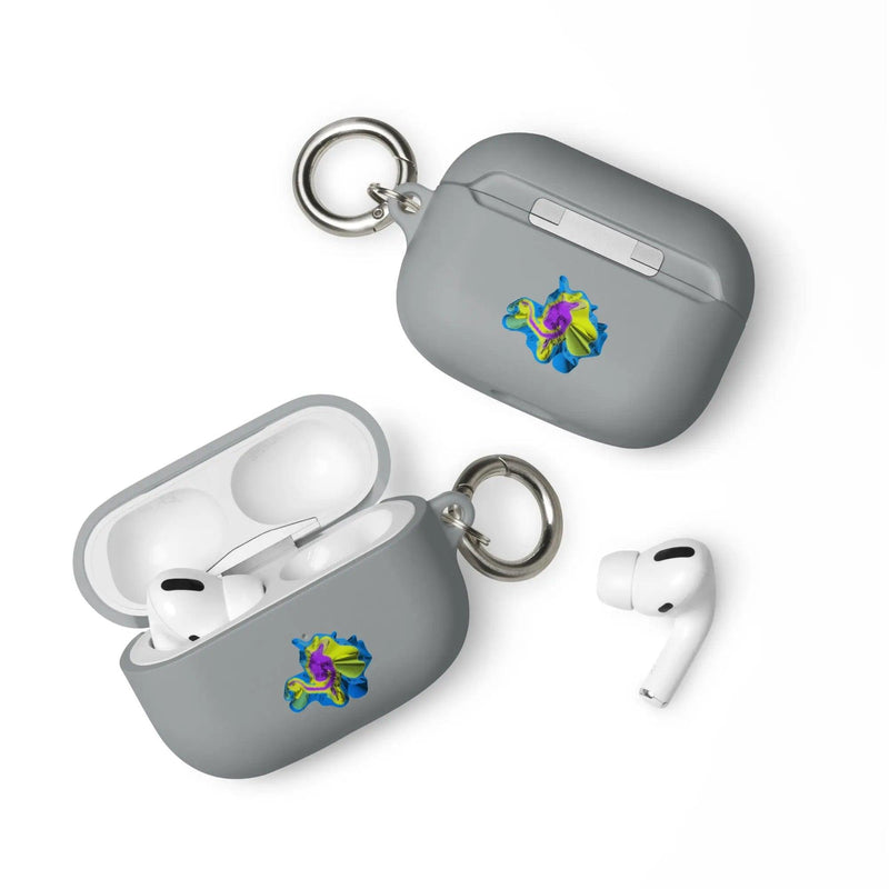 Load image into Gallery viewer, Colorful Waves 2-in-1 Cool Shock Resistant Tough AirPods Case with Metal Carabiner CREATIVETECH

