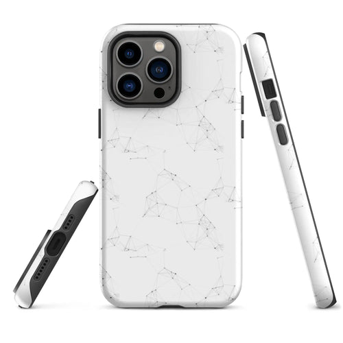 Colorful White Black Polygon Double Layered Impact Resistant Tough iPhone Case 3D Wrap Matte or Glossy Finish CREATIVETECH