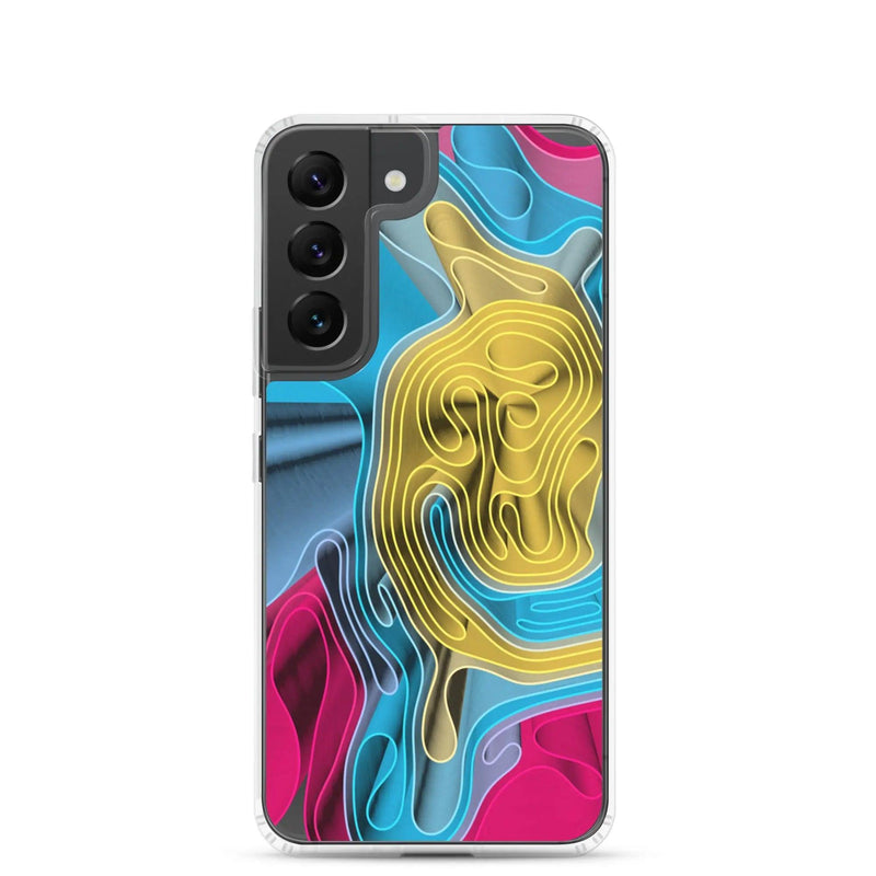 Load image into Gallery viewer, Cool Colorful Waves Variation Flexible Clear Samsung Case Bump Resistant Corners CREATIVETECH
