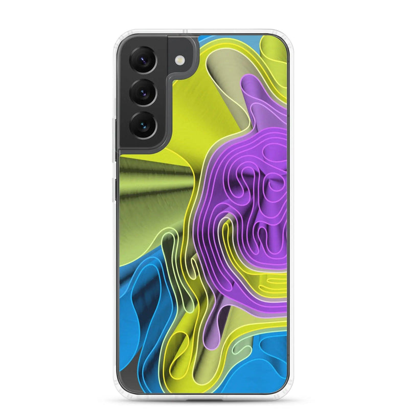Load image into Gallery viewer, Cool Colorful Waves Variation Flexible Clear Samsung Case Bump Resistant Corners CREATIVETECH
