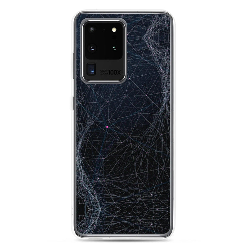 Load image into Gallery viewer, Dark Cyber Flexible Clear Samsung Case Bump Resistant Corners CREATIVETECH
