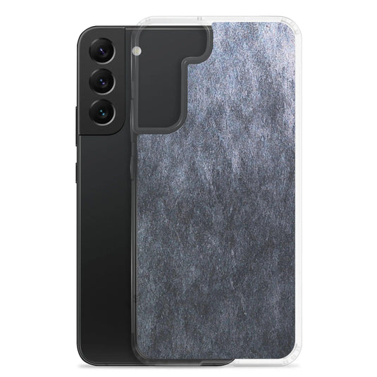 Dark Grey Industrial Stone Flexible Clear Samsung Case Bump Resistant Corners CREATIVETECH