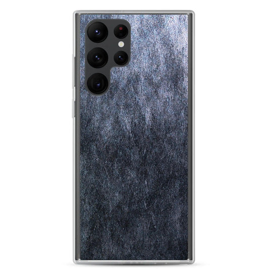 Dark Grey Industrial Stone Flexible Clear Samsung Case Bump Resistant Corners CREATIVETECH