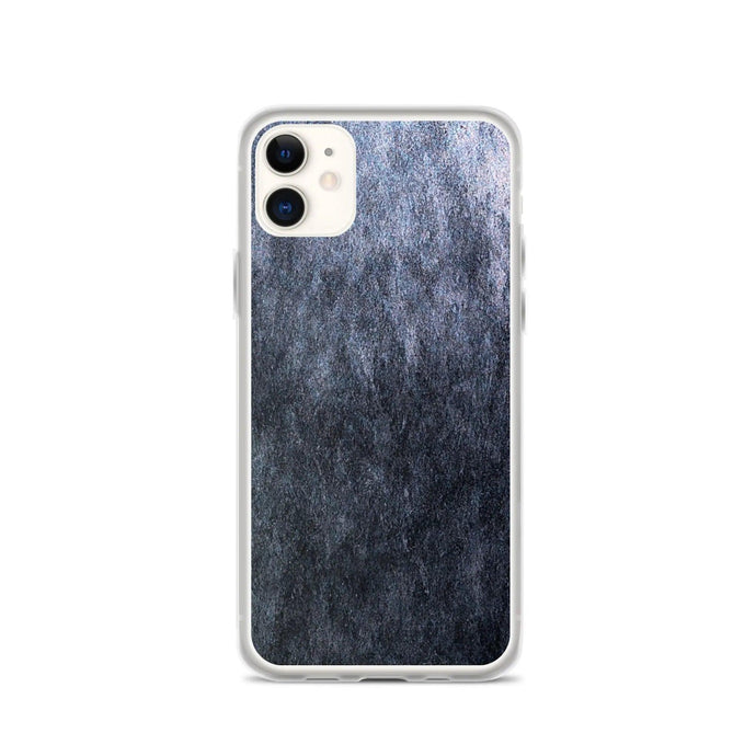 Dark Grey Metal Stone Industrial Style Flexible Clear iPhone Case Bump Resistant Corners CREATIVETECH