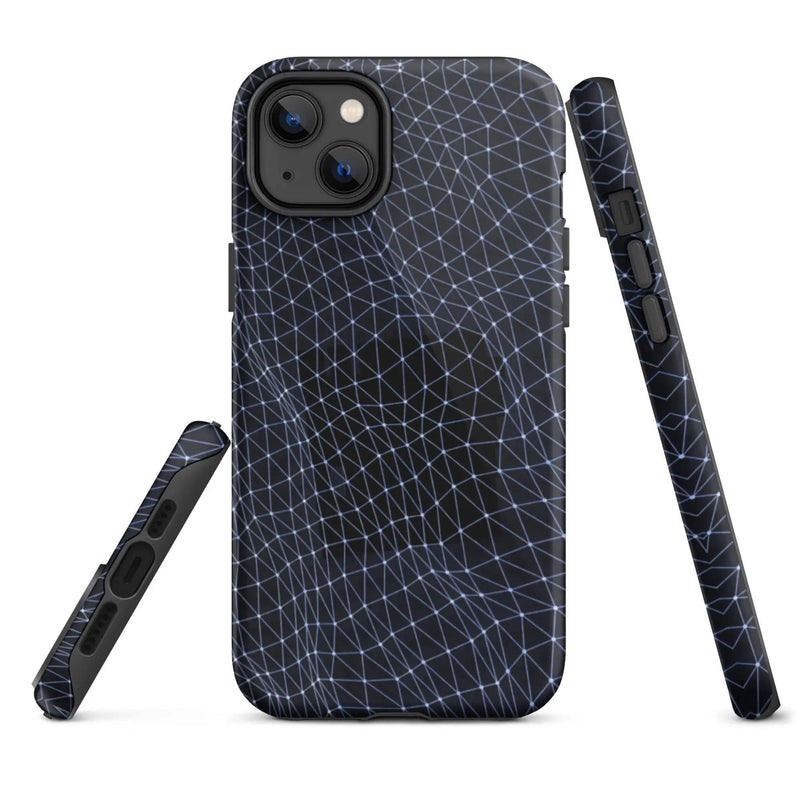 Load image into Gallery viewer, Dark Polygon Double Layered Impact Resistant Tough iPhone Case 3D Wrap Matte or Glossy Finish CREATIVETECH
