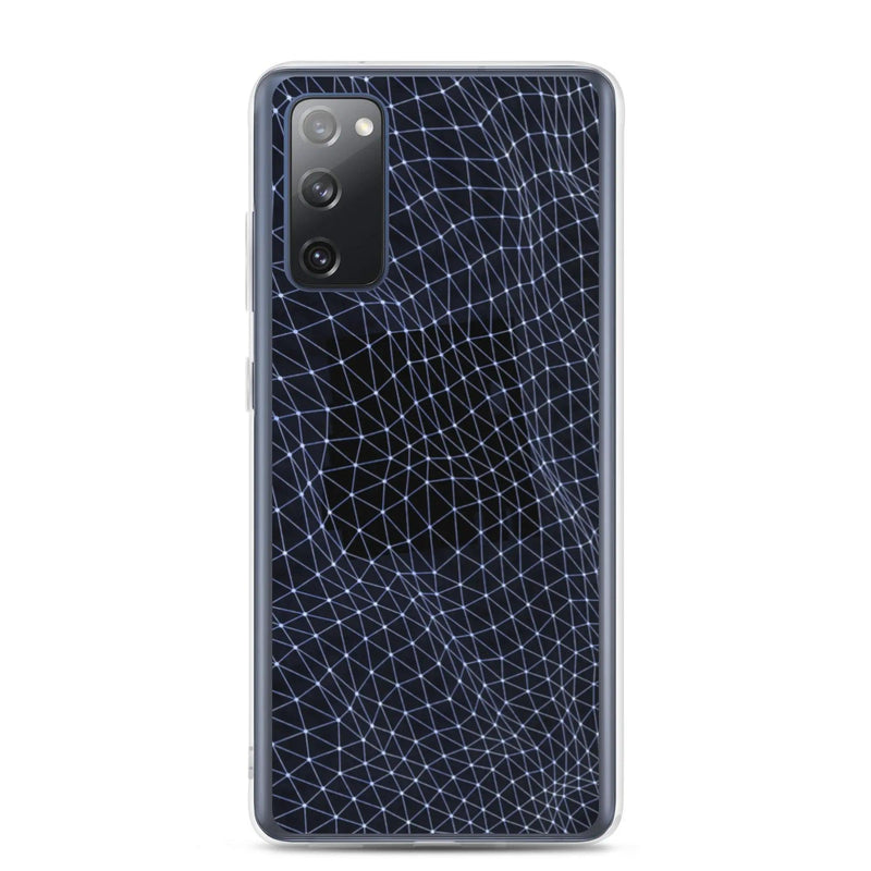 Load image into Gallery viewer, Dark Polygon Flexible Clear Samsung Case Bump Resistant Corners CREATIVETECH
