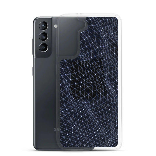 Dark Polygon Flexible Clear Samsung Case Bump Resistant Corners CREATIVETECH