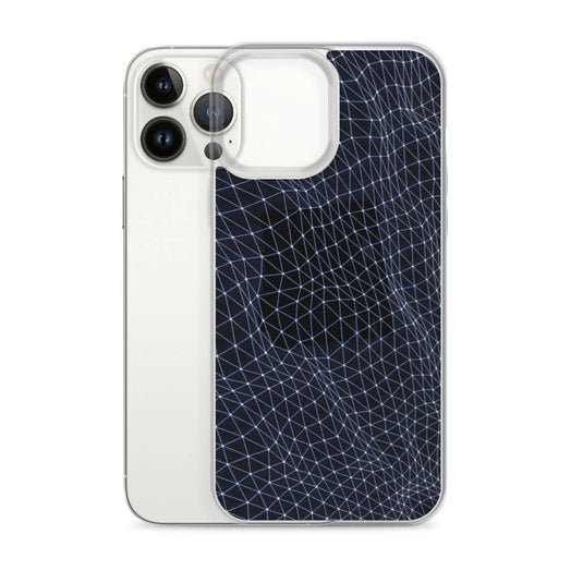 Dark Polygon Flexible Clear iPhone Case Bump Resistant Corners CREATIVETECH