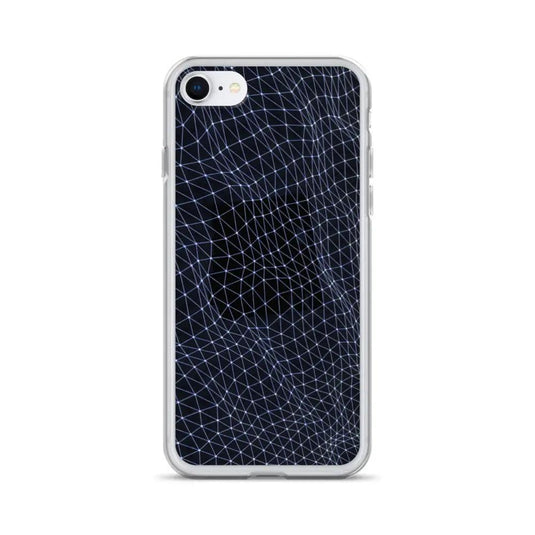 Dark Polygon Flexible Clear iPhone Case Bump Resistant Corners CREATIVETECH