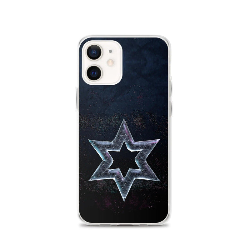 Load image into Gallery viewer, David Star Space Star Dust Flexible Clear iPhone Case Bump Resistant Corners CREATIVETECH
