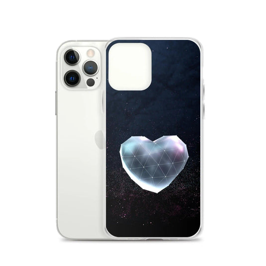Heart Shaped Space Star Dust Flexible Clear iPhone Case Bump Resistant Corners CREATIVETECH