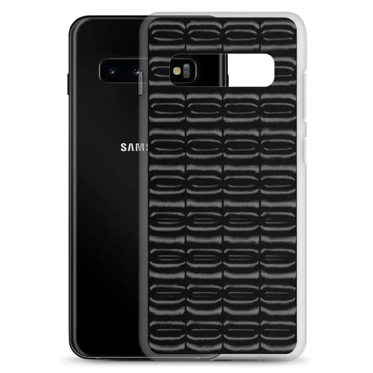 Industrial Carbon Black Graphite Flexible Clear Samsung Case Bump Resistant Corners CREATIVETECH