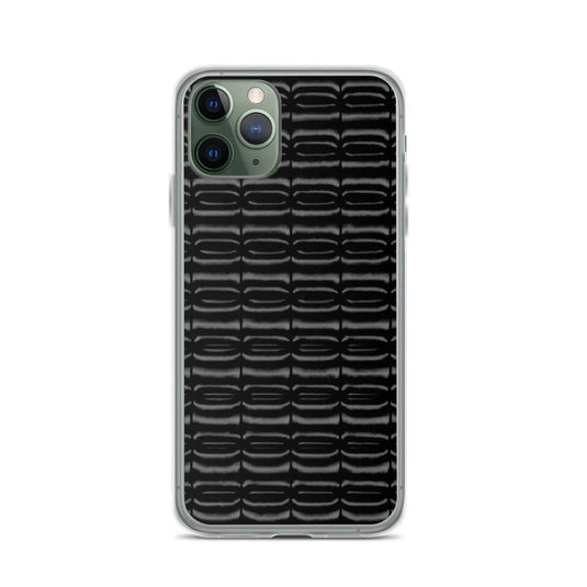Industrial Carbon Graphite Black Flexible Clear iPhone Case Bump Resistant Corners CREATIVETECH