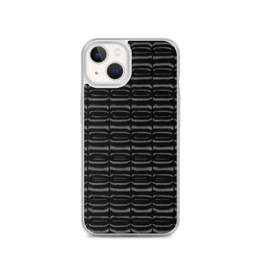 Industrial Carbon Graphite Black Flexible Clear iPhone Case Bump Resistant Corners CREATIVETECH